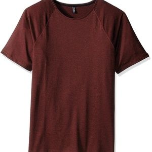 NWT Mens Onzie Yoga Raglan Short Sleeve Shirt in Mars Red S/M